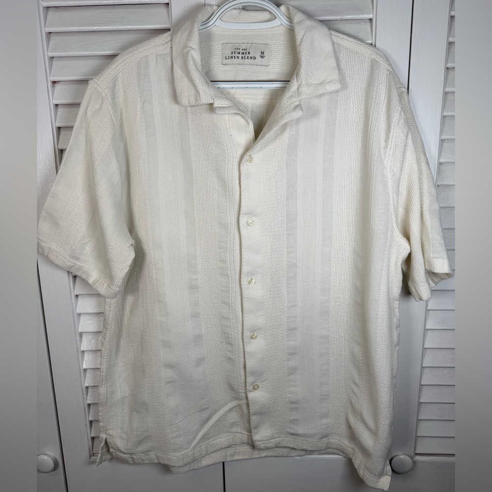 Abercrombie & Fitch Men Summer Linen Blend Shirt